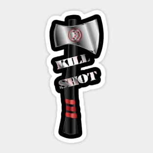 Kill Shot Competition Throwing Axe - Left Sticker